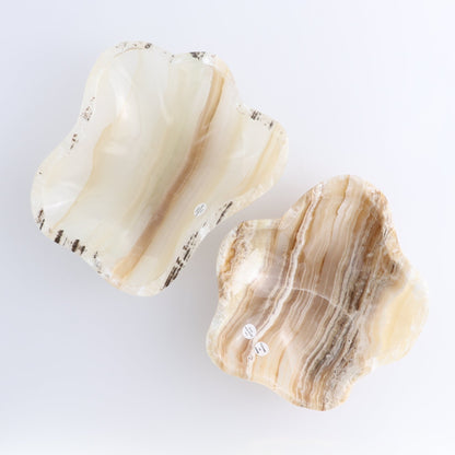 One Small Bowl Mexican Onyx/Calcite Honey Banding Rough