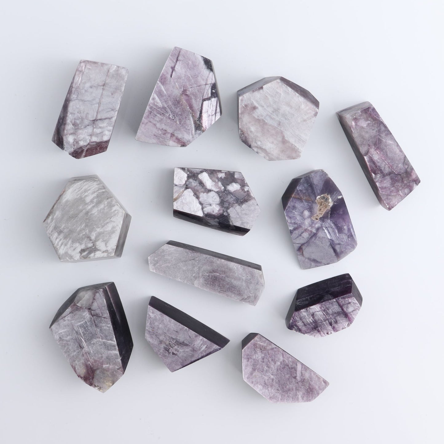 Lepidolite Freeforms Set of 12