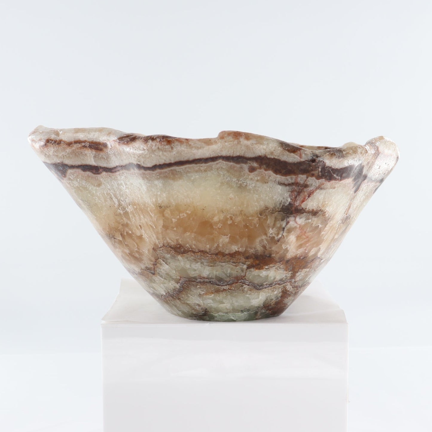 Mexican Onyx/Calcite Bowl 15"