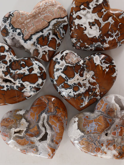 Brecciated Jasper Hearts Set of 6 - Expert Wholesale and Supplier of Wholesale Crystals & Bulk Gemstones, []