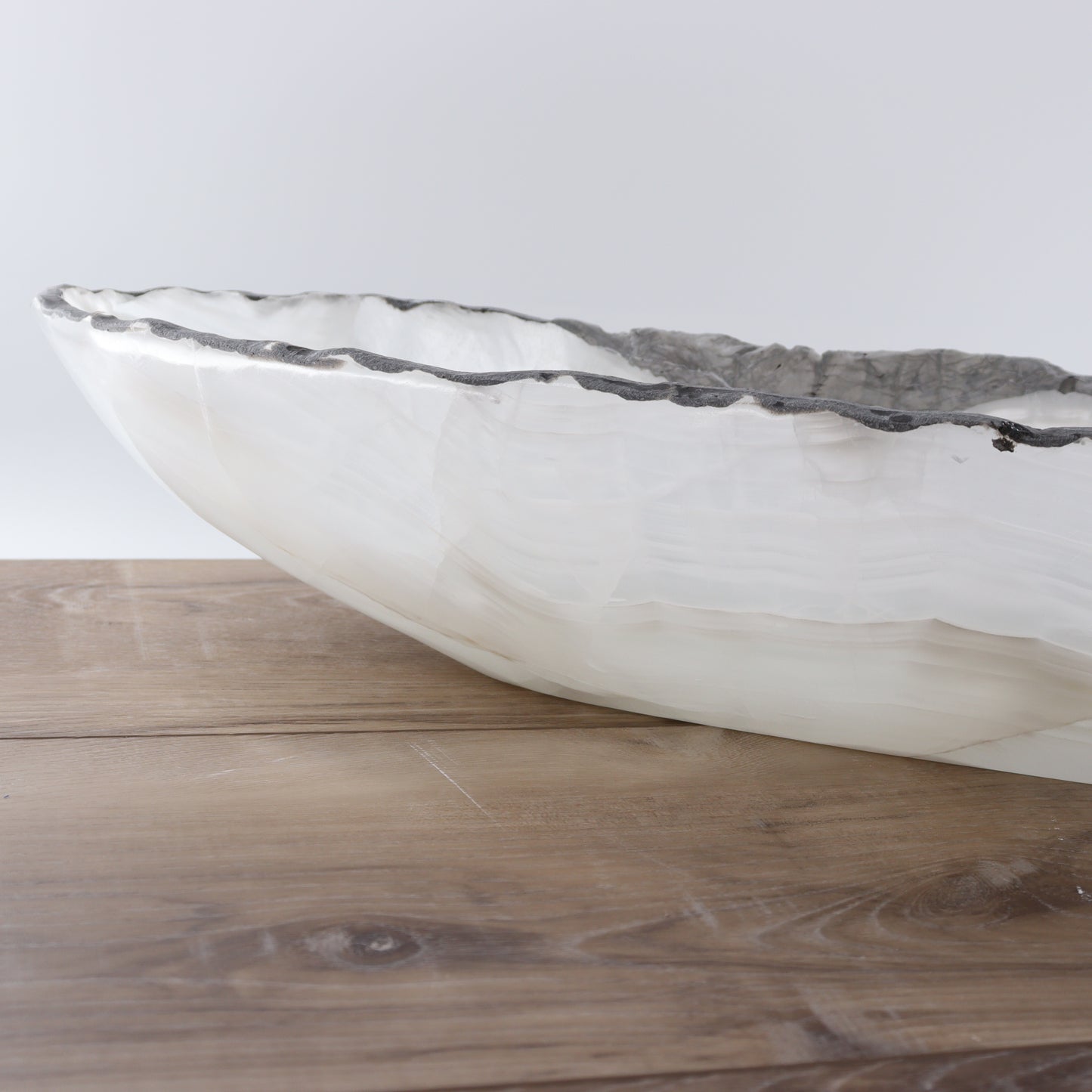 Mexican Onyx/Calcite Canoe Bowl