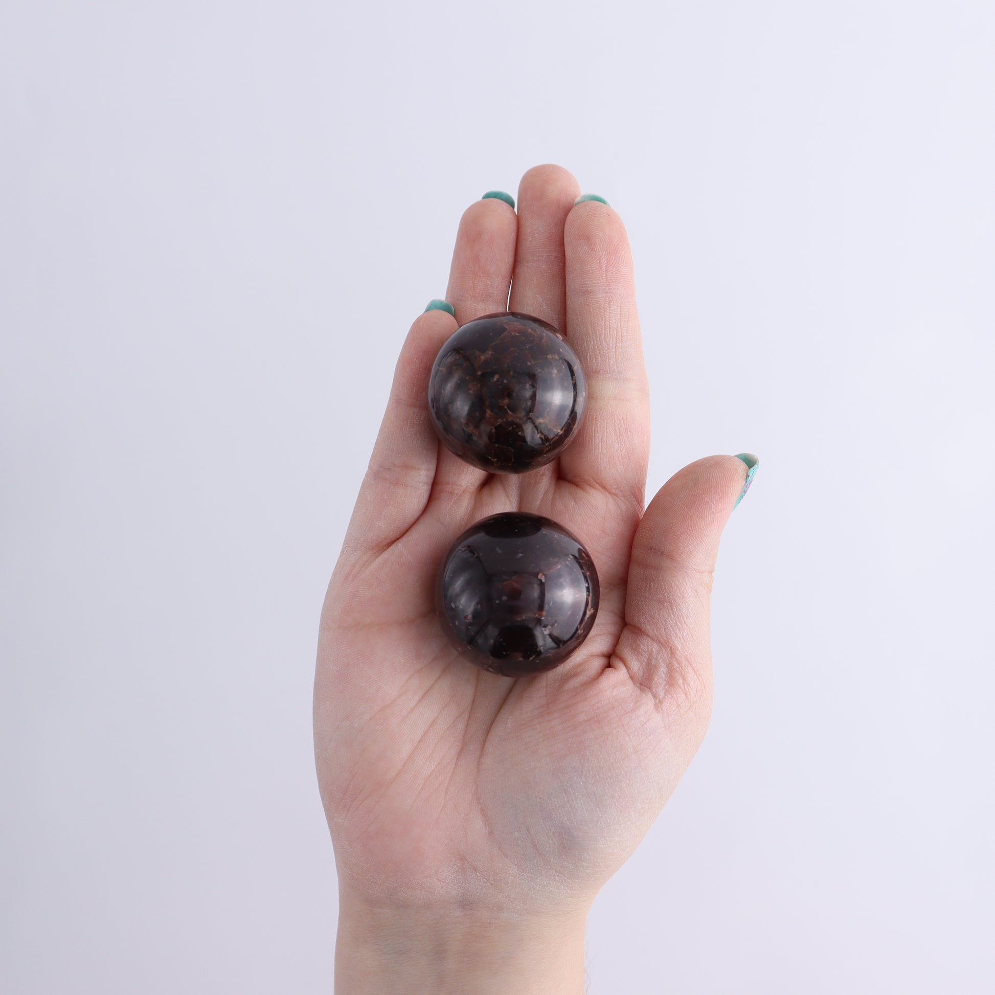 Garnet Spheres Set of 7 - Expert Wholesale and Supplier of Wholesale Crystals & Bulk Gemstones, ["Garnet","India","Spheres"]
