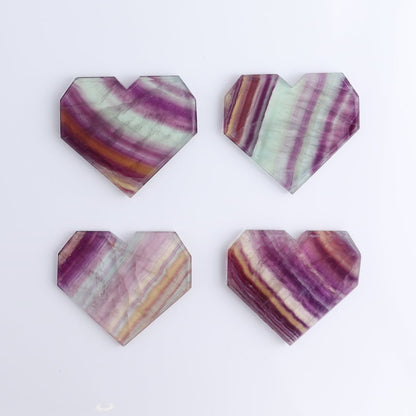One Flat Fluorite Heart
