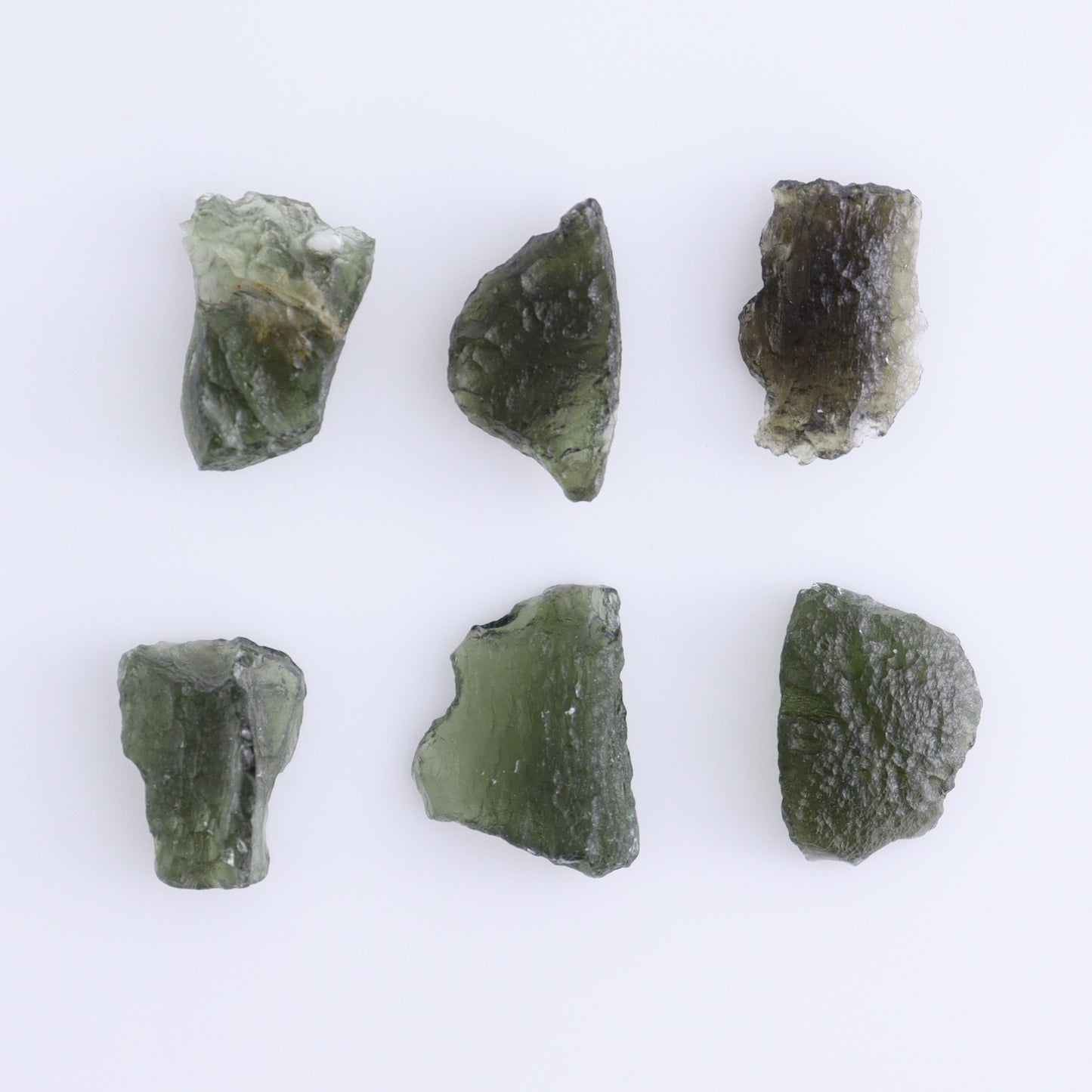 Moldavite Pieces Set of 6