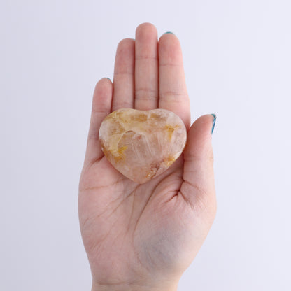 Golden Healer Hearts Set of 12 - Expert Wholesale and Supplier of Wholesale Crystals & Bulk Gemstones, ["Brazil","Golden Healer","Hearts"]