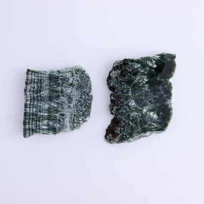 Seraphinite Slices Set of 6 - Expert Wholesale and Supplier of Wholesale Crystals & Bulk Gemstones, ["Russia","Seraphinite","Slices and Slabs"]