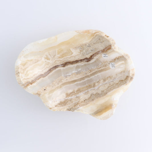 One Small Bowl Mexican Onyx/Calcite Honey Banding Rough
