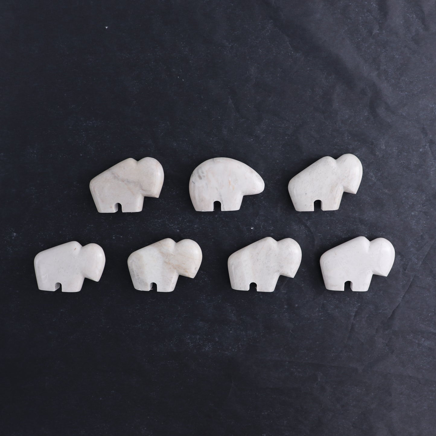 Jasper Animal Carvings Set of 7