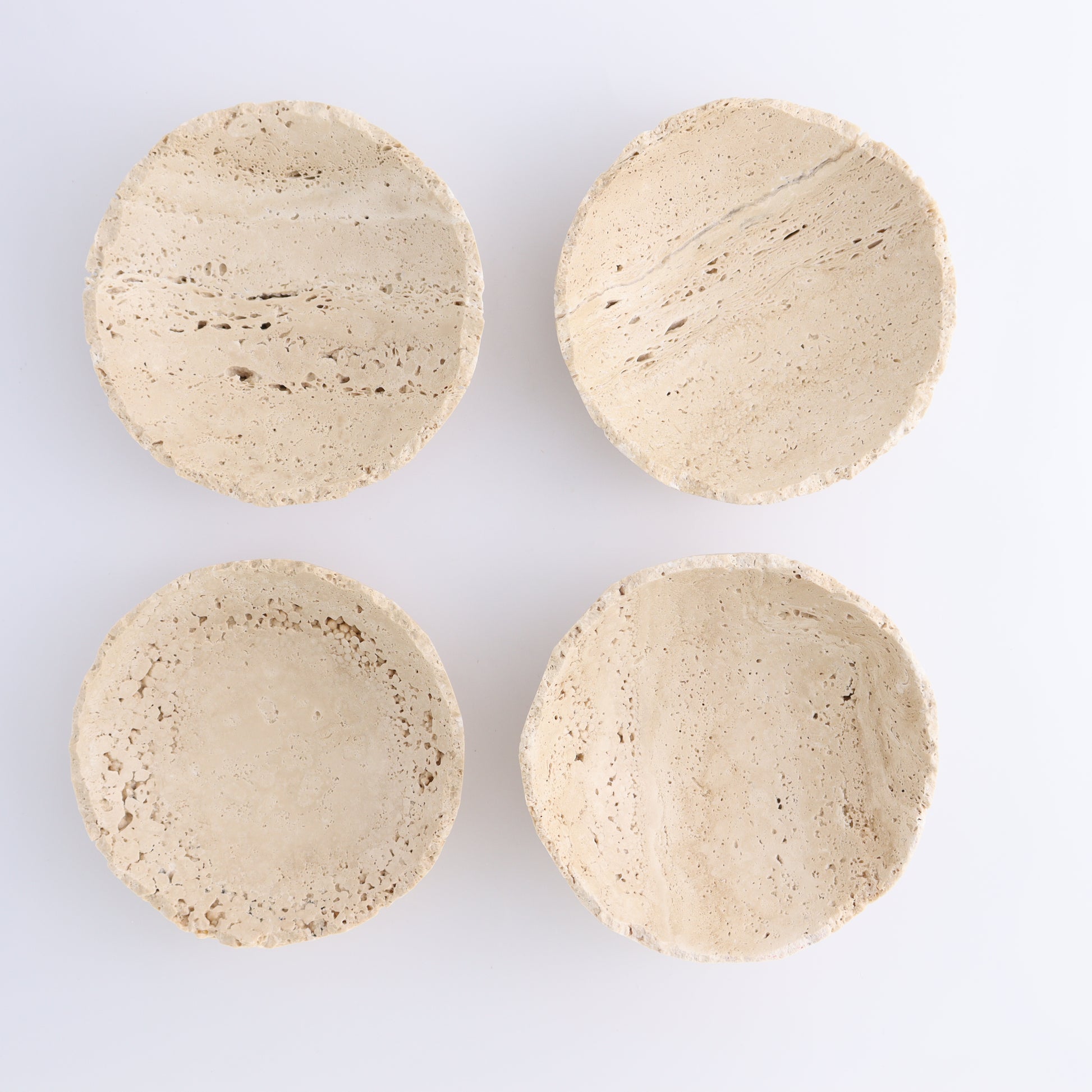 [NEEDS PRICE] One Travertine Bowl Small (12 cm) - Expert Wholesale and Supplier of Wholesale Crystals & Bulk Gemstones, ["bowl","Catalog Onyx","Decorative Dish","Mexico","Travertine"]