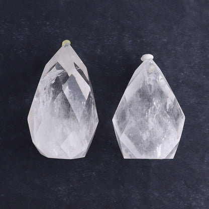 Quartz Faceted Egg with Point Set of 5 - Expert Wholesale and Supplier of Wholesale Crystals & Bulk Gemstones, ["Brazil","Clear Quartz","Mixed Carvings","Quartz"]