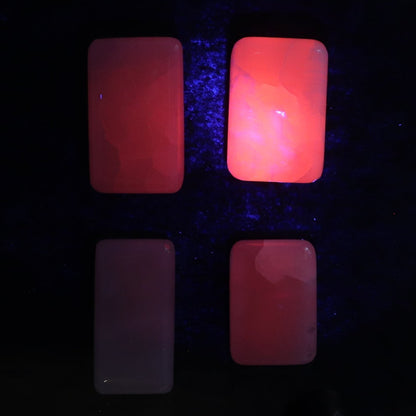 Pink Mangano Calcite Rectangles Set of 12