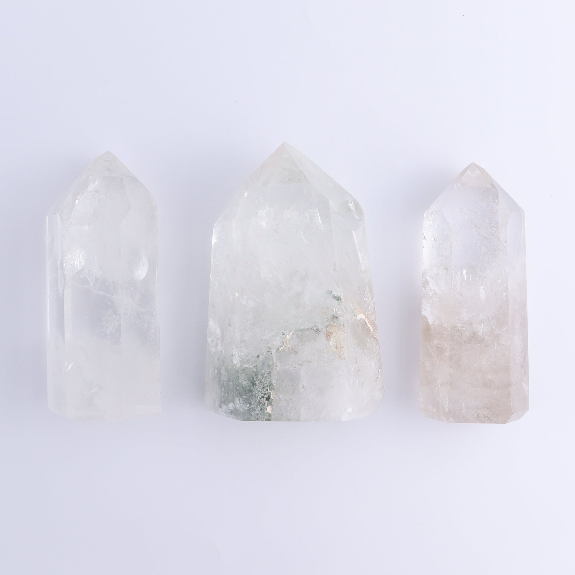 Quartz Towers Set of 3 - Expert Wholesale and Supplier of Wholesale Crystals & Bulk Gemstones, ["Brazil","Clear Quartz","Points","Quartz","Towers"]