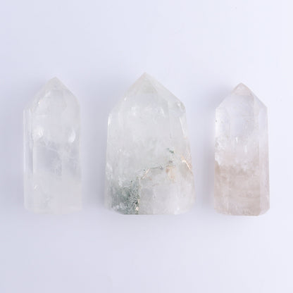 Quartz Towers Set of 3 - Expert Wholesale and Supplier of Wholesale Crystals & Bulk Gemstones, ["Brazil","Clear Quartz","Points","Quartz","Towers"]