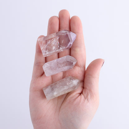 Powellite Amethyst UV Reactive Towers Set of 30 - Expert Wholesale and Supplier of Wholesale Crystals & Bulk Gemstones, ["Amethyst","Powellite"]