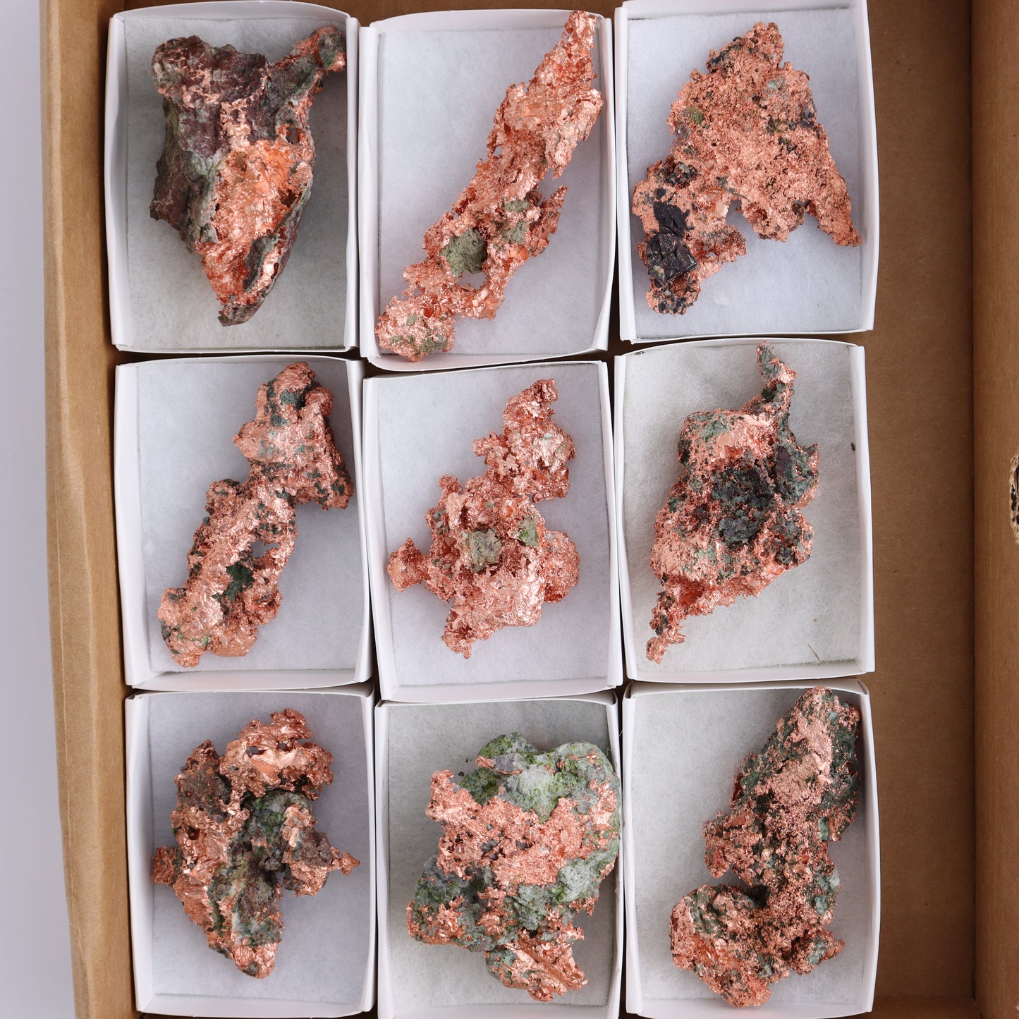 Native Copper Flat of 9 - Expert Wholesale and Supplier of Wholesale Crystals & Bulk Gemstones, ["copper","Freeforms","Native Copper","United States"]