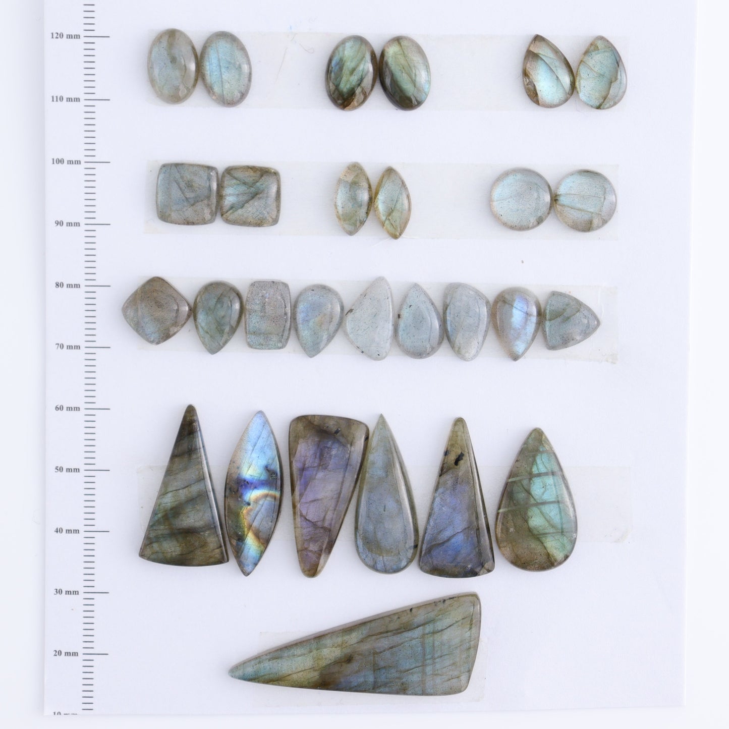 Labradorite Cabs Set of 28 - Expert Wholesale and Supplier of Wholesale Crystals & Bulk Gemstones, ["Cabs","Labradorite","Turkey"]