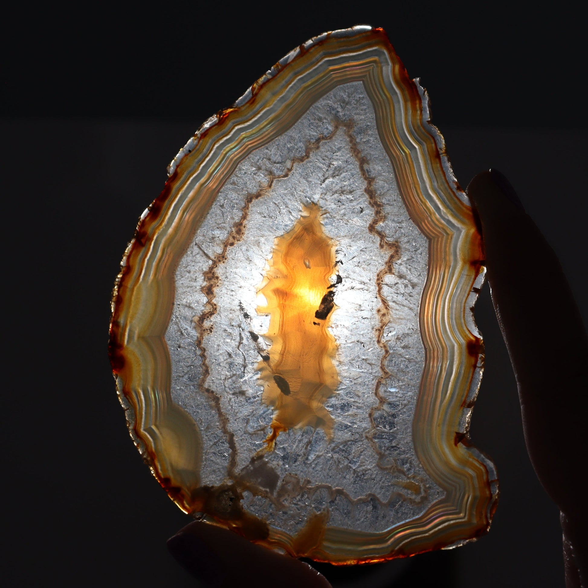 Iris Agate Slices Set of 6 - Expert Wholesale and Supplier of Wholesale Crystals & Bulk Gemstones, ["Agate","Iris Agate","Slices and Slabs"]