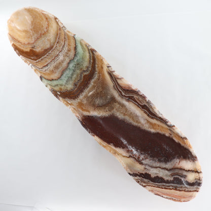 Mexican Onyx/Calcite Canoe Bowl - Expert Wholesale and Supplier of Wholesale Crystals & Bulk Gemstones, ["Bowls","Calcite","canoe","Mexico","onyx"]