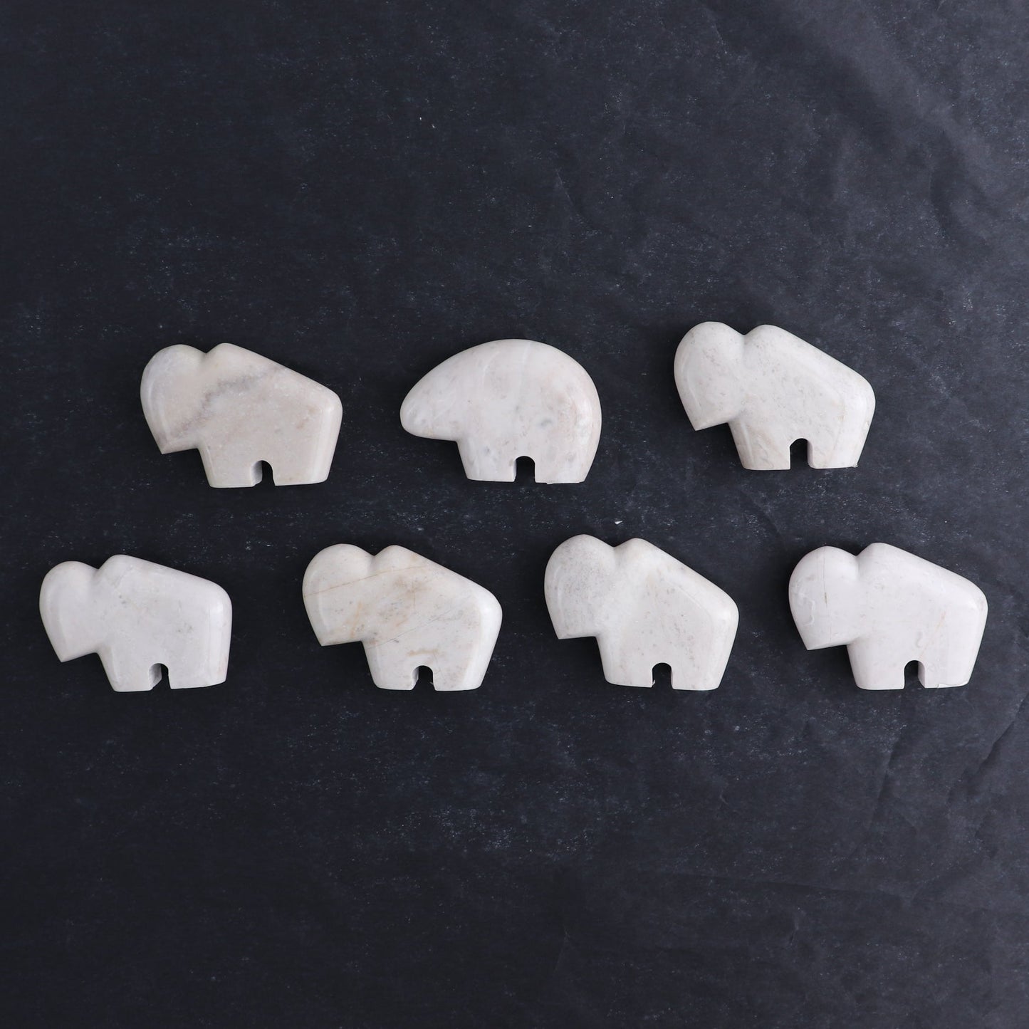 Jasper Animal Carvings Set of 7
