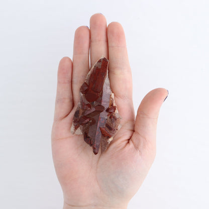 Quartz Hematite Inclusions Flat from Morocco