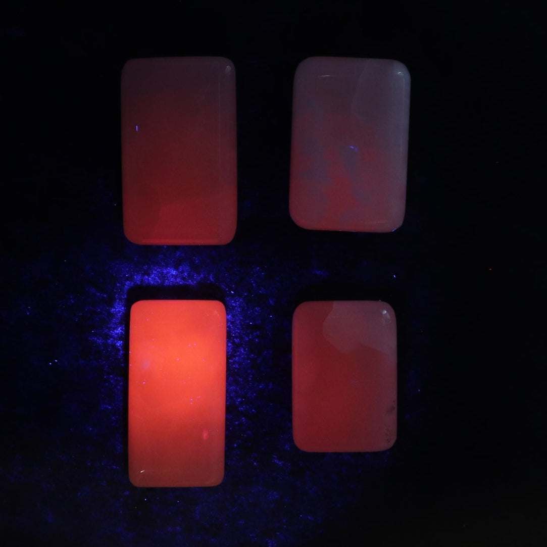 Pink Mangano Calcite Rectangles Set of 12