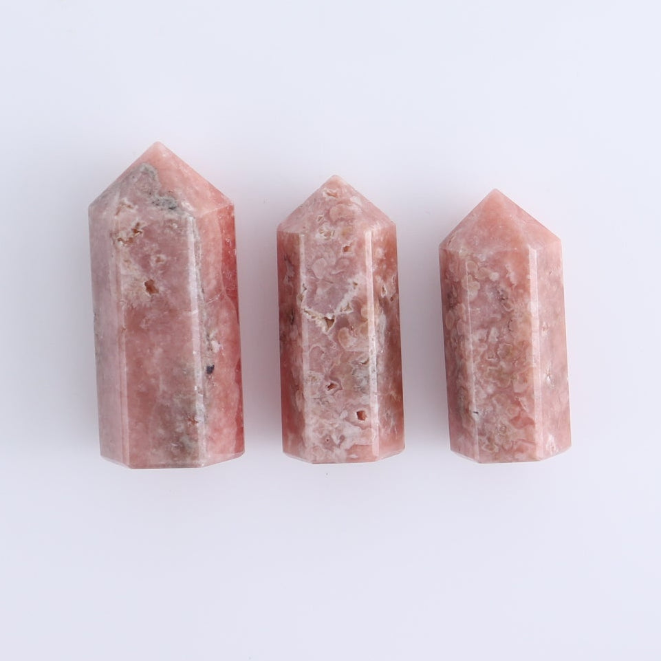 Rhodochrosite Towers Set of 8
