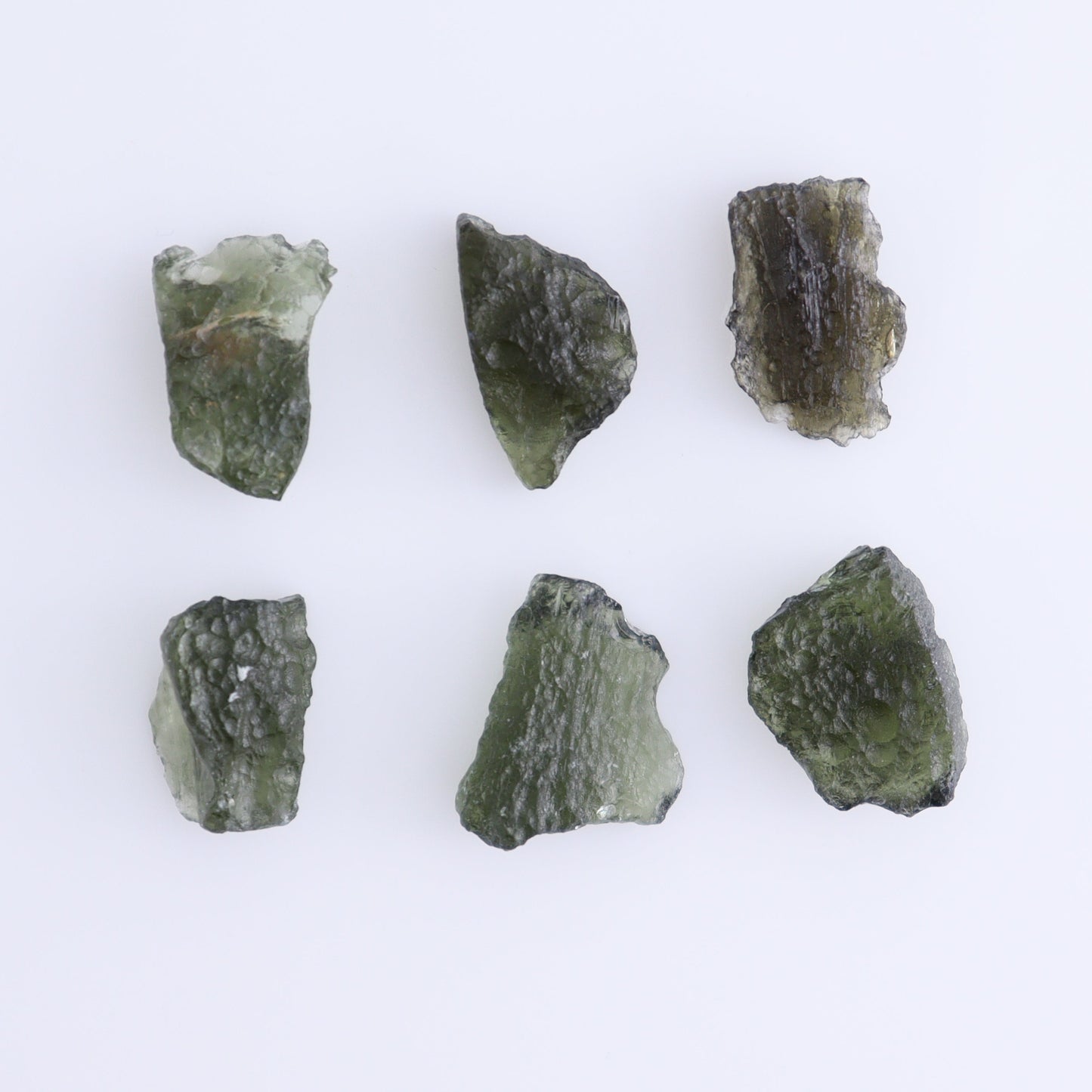 Moldavite Pieces Set of 6