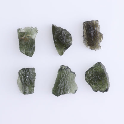 Moldavite Pieces Set of 6