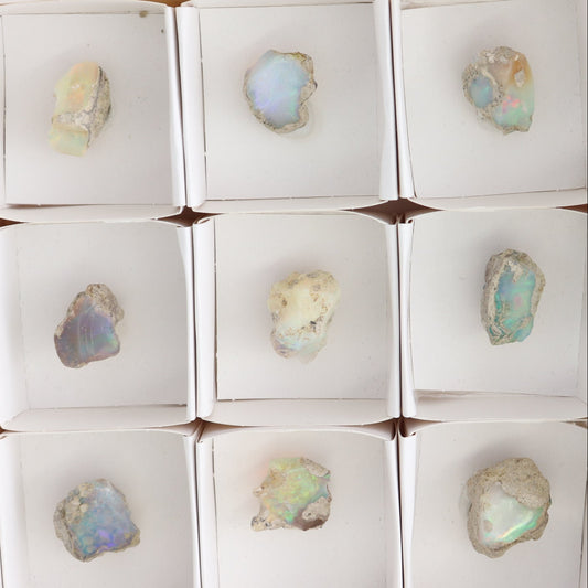 Ethiopian Opal Set of 9 - wholesale crystals