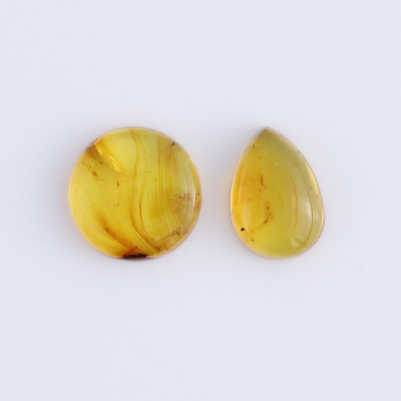 Chiapas Mexico Amber Cabs Set of 8 - Expert Wholesale and Supplier of Wholesale Crystals & Bulk Gemstones, ["Amber","Cabs","Chiapas Amber","Mexico"]