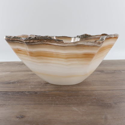 Mexican Onyx/Calcite Bowl 12"