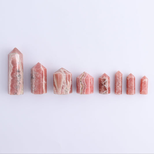 Rhodochrosite Towers Set of 8