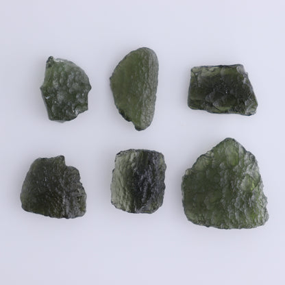 Moldavite Pieces Set of 6 - Expert Wholesale and Supplier of Wholesale Crystals & Bulk Gemstones, ["Czech Republic","Moldavite","Pieces"]