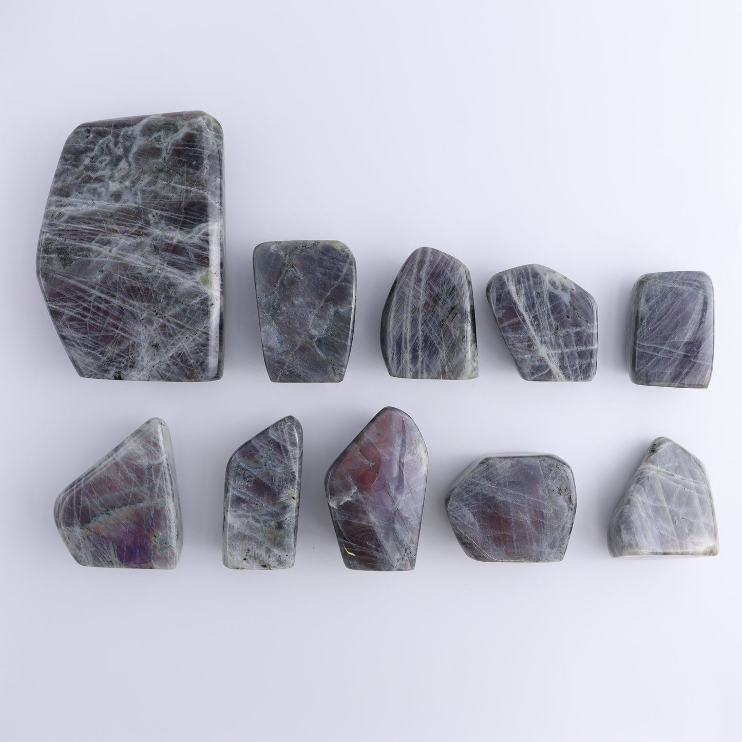 Labradorite Freeform Set of 10 - Expert Wholesale and Supplier of Wholesale Crystals & Bulk Gemstones, ["Freeforms","Labradorite","Madagascar"]