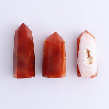 Carnelian Towers Set of 11 - Expert Wholesale and Supplier of Wholesale Crystals & Bulk Gemstones, ["carnelian","Madagascar","Towers"]