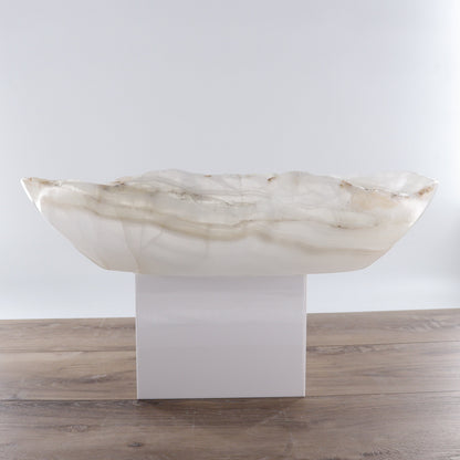 Mexican Onyx/Calcite Canoe Bowl - Expert Wholesale and Supplier of Wholesale Crystals & Bulk Gemstones, ["Bowls","Calcite","canoe","Mexico","onyx"]