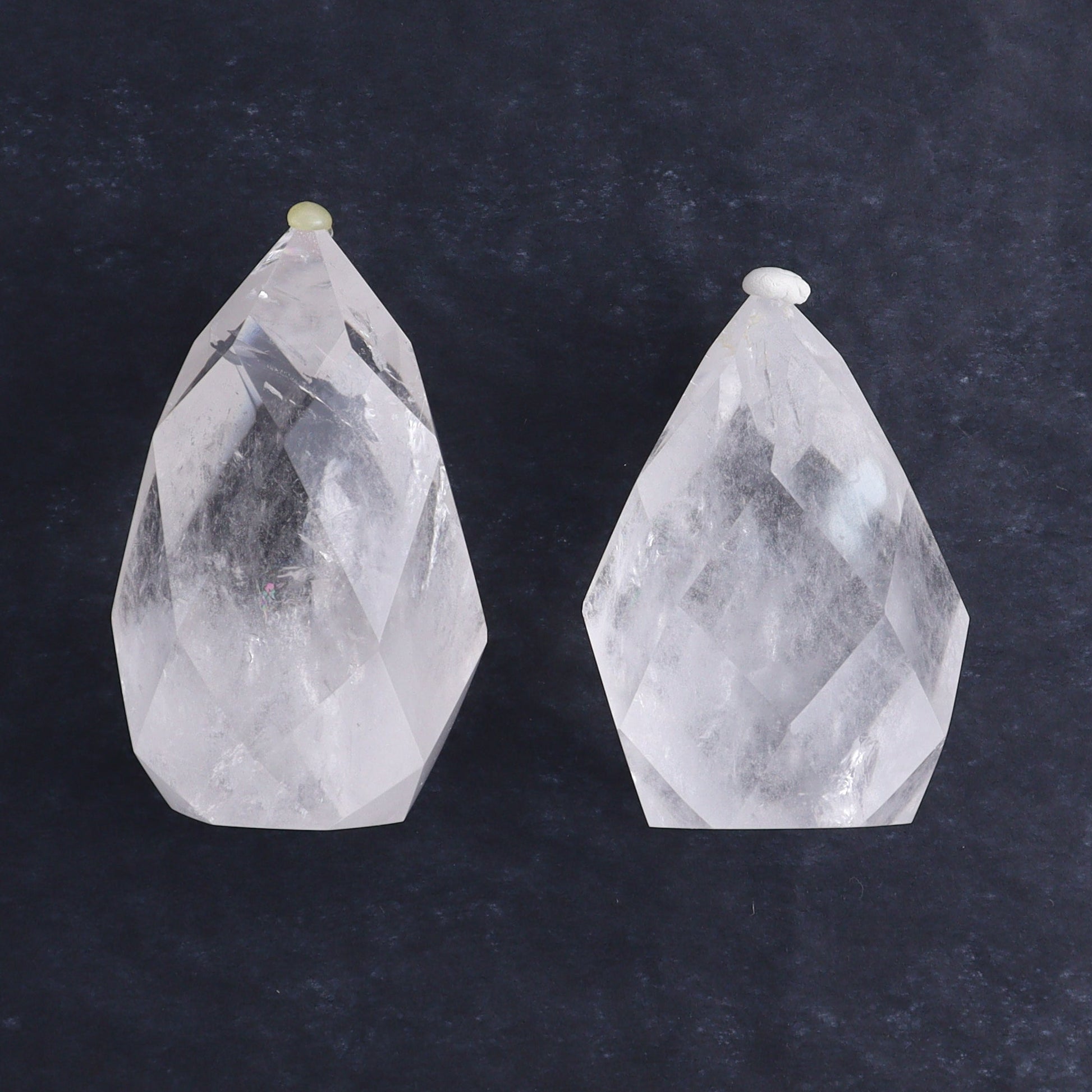 Quartz Faceted Egg with Point Set of 5 - Expert Wholesale and Supplier of Wholesale Crystals & Bulk Gemstones, ["Brazil","Clear Quartz","Mixed Carvings","Quartz"]