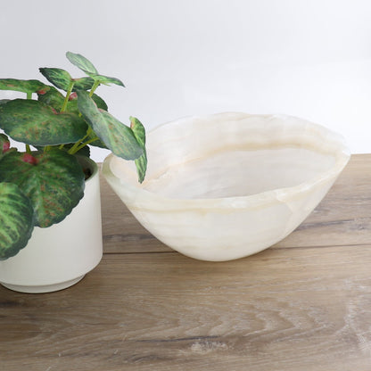 Mexican Onyx/Calcite Bowl 10"