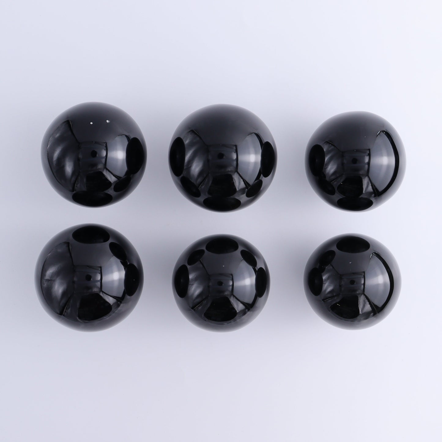 Obsidian Spheres Set of 6 - Expert Wholesale and Supplier of Wholesale Crystals & Bulk Gemstones, ["Mexico","Obsidian","Spheres"]