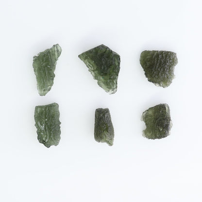 Moldavite Pieces Set of 6