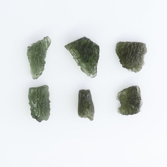 Moldavite Pieces Set of 6