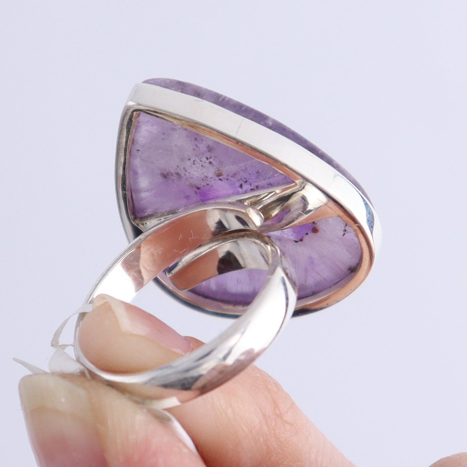 One Amethyst Ring Adjustable - Expert Wholesale and Supplier of Wholesale Crystals & Bulk Gemstones, ["Amethyst","India","Ring","sterling silver"]