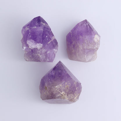 Amethyst Tops Polished Set of 5 - Expert Wholesale and Supplier of Wholesale Crystals & Bulk Gemstones, ["Amethyst","Brazil","Top Polished"]
