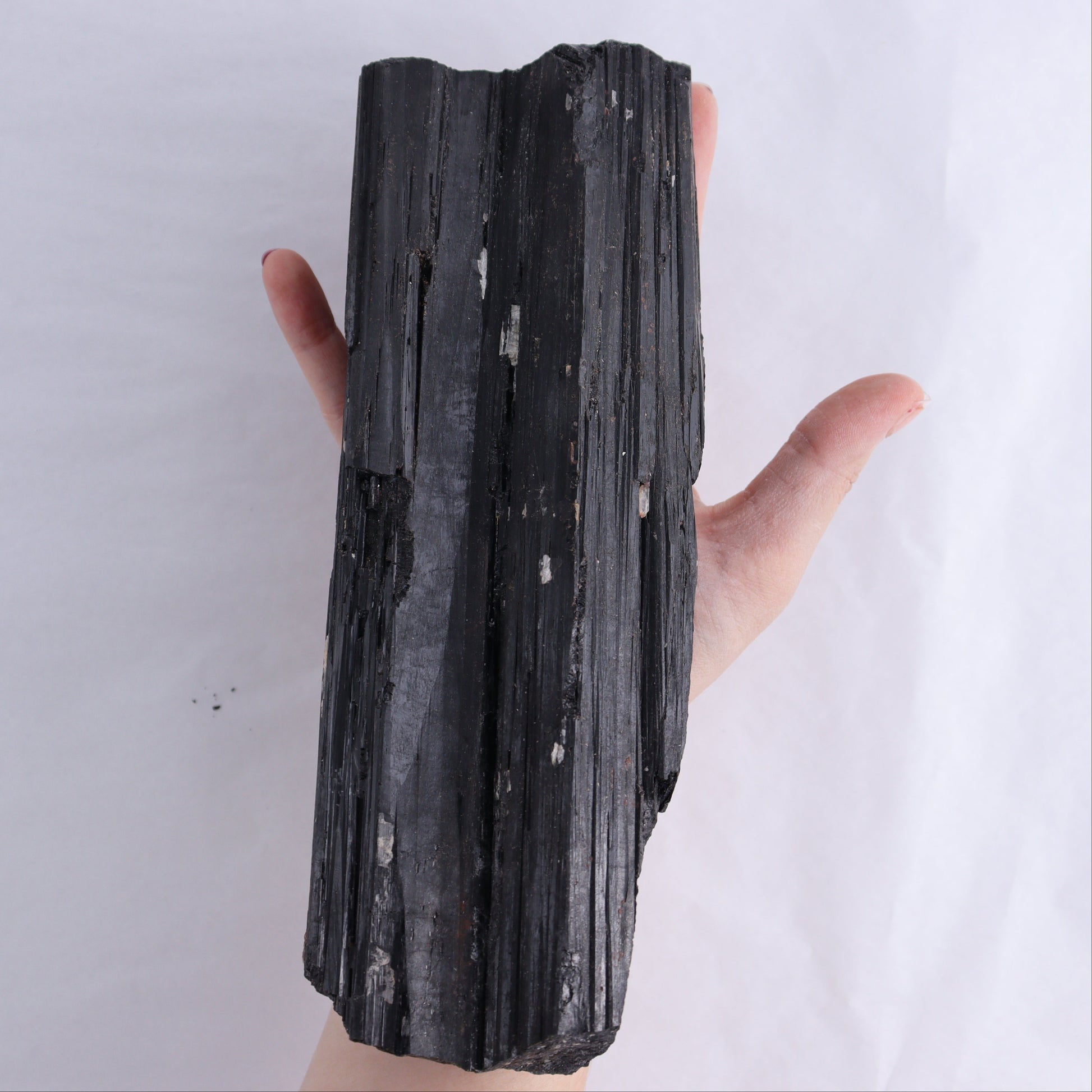Black Tourmaline Log - Expert Wholesale and Supplier of Wholesale Crystals & Bulk Gemstones, ["Black Tourmaline","logs","Madagascar","Rough","Tourmaline"]