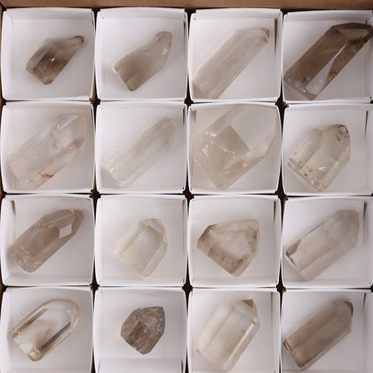 Smoky Quartz Towers Set of 20 - Expert Wholesale and Supplier of Wholesale Crystals & Bulk Gemstones, ["Points","Quartz","Smoky Quartz","Towers"]