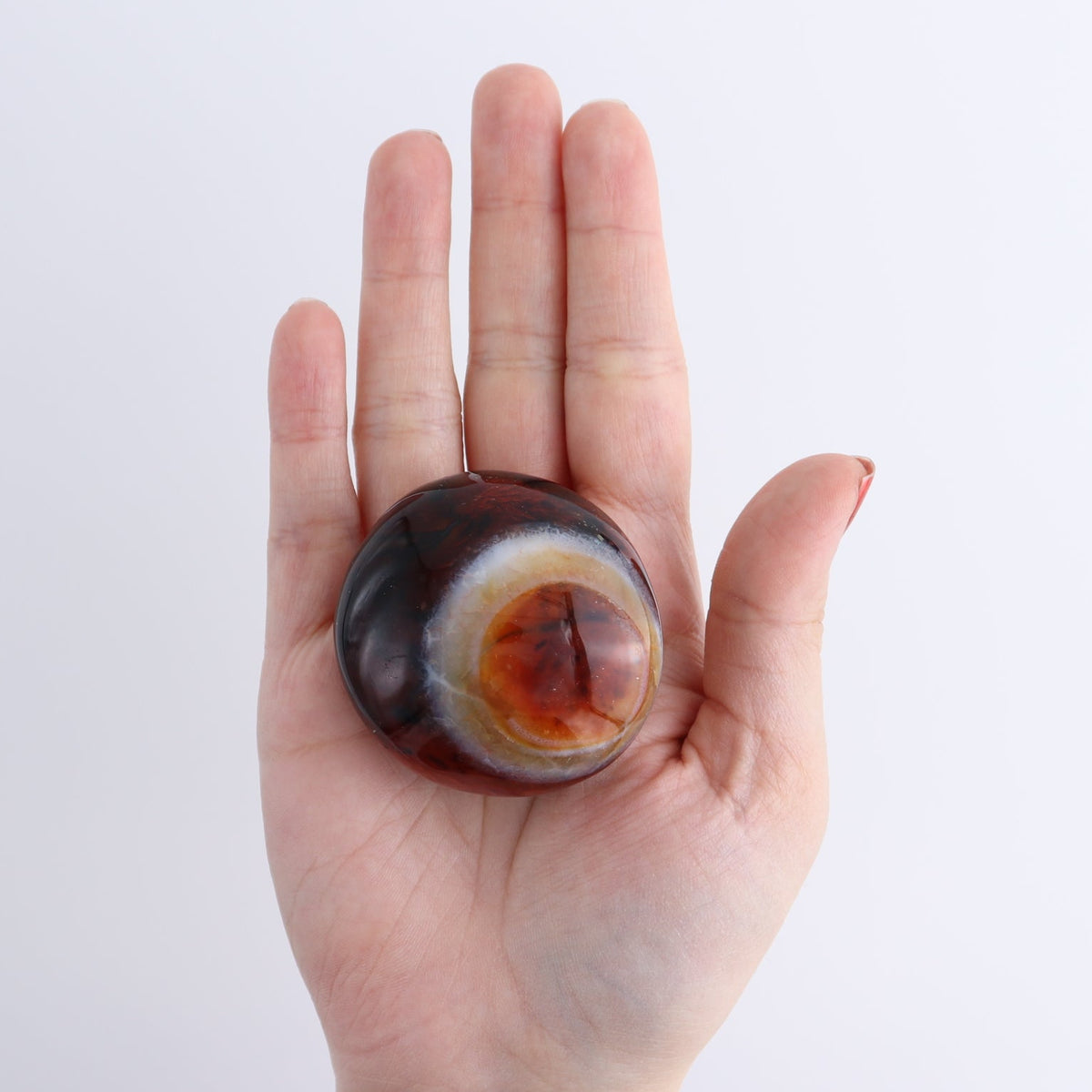 Carnelian Palm Stones Set of 8