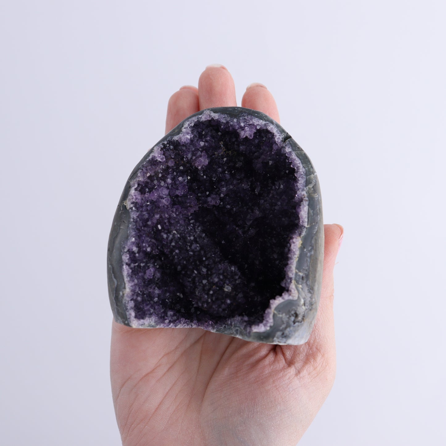 Uruguay Amethyst Cut Base Set of 8 - Expert Wholesale and Supplier of Wholesale Crystals & Bulk Gemstones, ["Amethyst","Cut Base","Uruguay"]