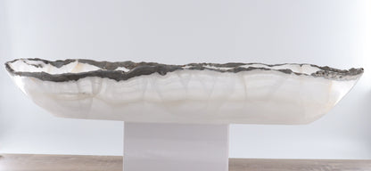 Mexican Onyx/Calcite Canoe Bowl - Expert Wholesale and Supplier of Wholesale Crystals & Bulk Gemstones, ["Bowls","Calcite","canoe","Mexico","onyx"]