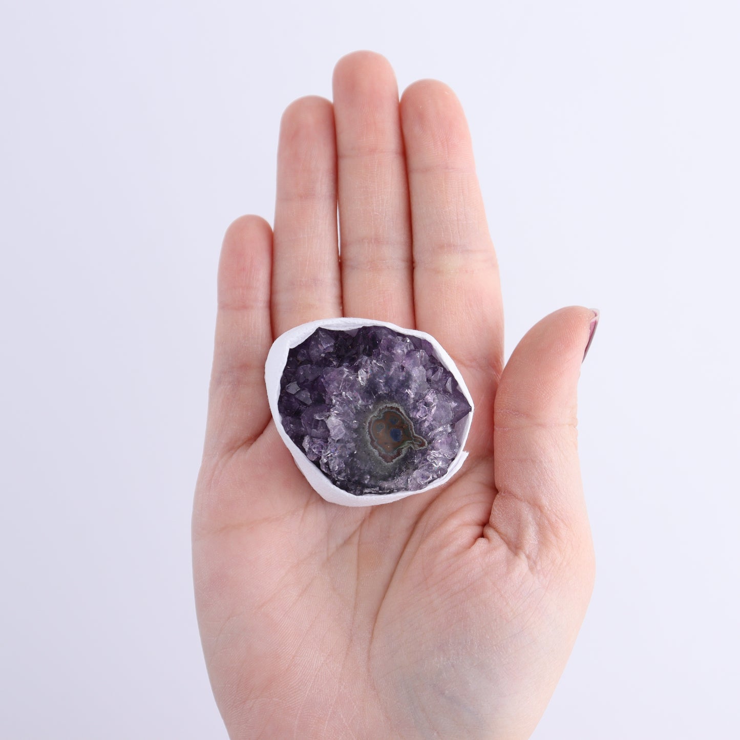 Uruguay Amethyst Clusters with "Eyes" Flat of 10 - Expert Wholesale and Supplier of Wholesale Crystals & Bulk Gemstones, []