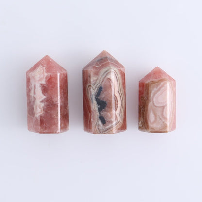 Rhodochrosite Towers Set of 8